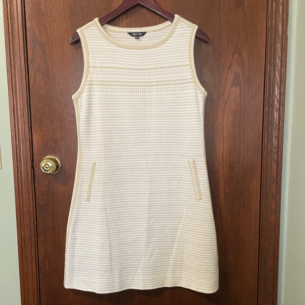 Mistook - Knit Shift Dress - Neutral - Size XS